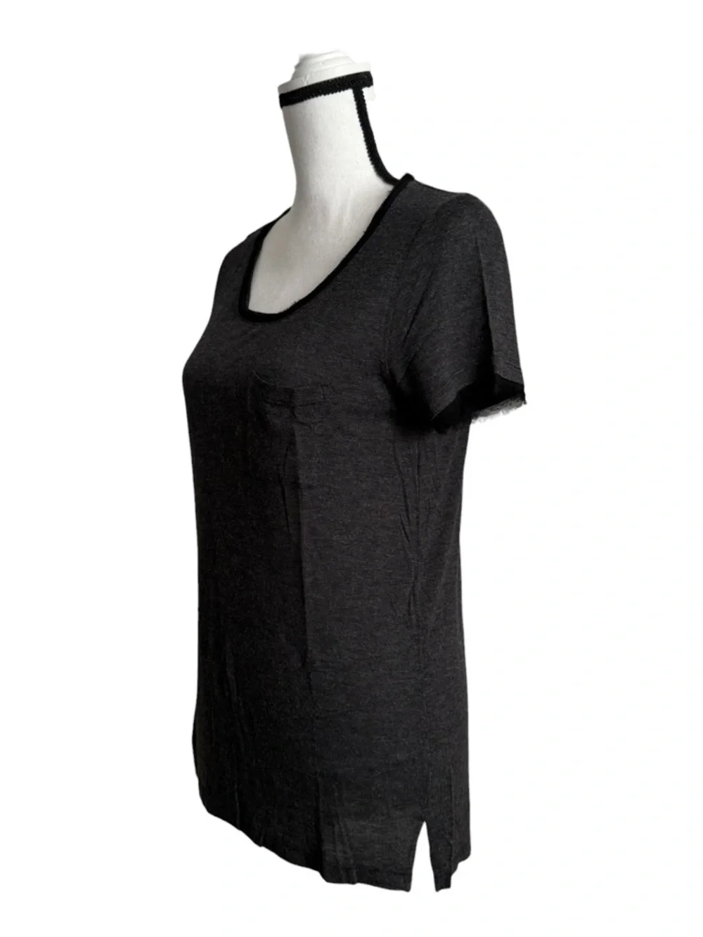 Vince Black Short Sleeve Pocket Tee - Picture 4 of 13